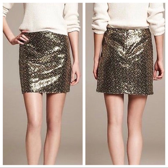 Banana republic sequin mini skirt Clearance